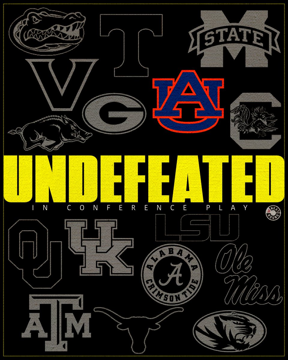 NextRoundLive's tweet image. Auburn is now the only remaining SEC team without a loss in conference play.