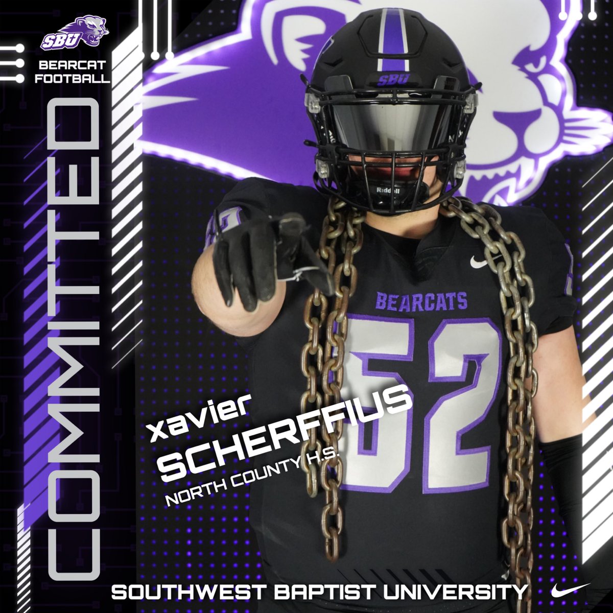 Xavier Scherffius (@xscherffius42) on Twitter photo After a very long process, I am extremely blessed to announce my commitment to <a href="/SBU_Football/">SBU Football</a> ❕ #AGTG #ringthebell <a href="/CoachBodway/">Coach Zach Bodway</a> <a href="/Coach_J_Morgan/">Coach JaMichael Morgan</a> <a href="/Coach_Claborn/">Coach Logan Claborn</a> <a href="/Immanuel_Pride/">Coach Pride, M.A.</a> <a href="/CoachTCurts/">Coach Curts</a> <a href="/Coach_Clardy/">Robert Clardy</a>
<a href="/good1coachjones/">Brian Jones</a>
<a href="/PrepRedzoneMO/">Prep Redzone Missouri</a> <a href="/JPRockMO/">JP Rock</a> After a very long process, I am extremely blessed to announce my commitment to <a href="/SBU_Football/">SBU Football</a> ❕ #AGTG #ringthebell <a href="/CoachBodway/">Coach Zach Bodway</a> <a href="/Coach_J_Morgan/">Coach JaMichael Morgan</a> <a href="/Coach_Claborn/">Coach Logan Claborn</a> <a href="/Immanuel_Pride/">Coach Pride, M.A.</a> <a href="/CoachTCurts/">Coach Curts</a> <a href="/Coach_Clardy/">Robert Clardy</a>
<a href="/good1coachjones/">Brian Jones</a>
<a href="/PrepRedzoneMO/">Prep Redzone Missouri</a> <a href="/JPRockMO/">JP Rock</a>