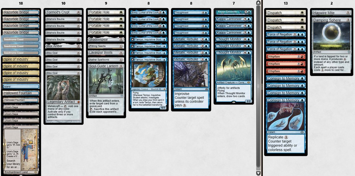 Arcbound_Papi's tweet image. 8-2 in the  504 Player Modern Super Q with Jeskai Affinity @fireshoes 

Text Deck list in Description.