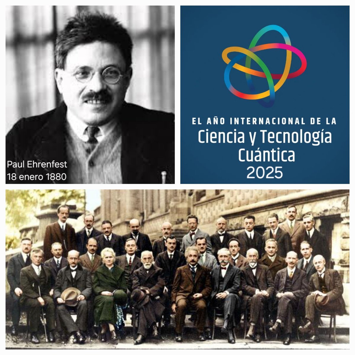 El 18 de enero de 1880 nació el físico austriaco Paul Ehrenfest, quien realizó numerosas contribuciones a la física teórica, especialmente en termodinámica y mecánica estadística, así como en mecánica cuántica, aún cuando se resistía (como muchos de sus colegas)...
1/3