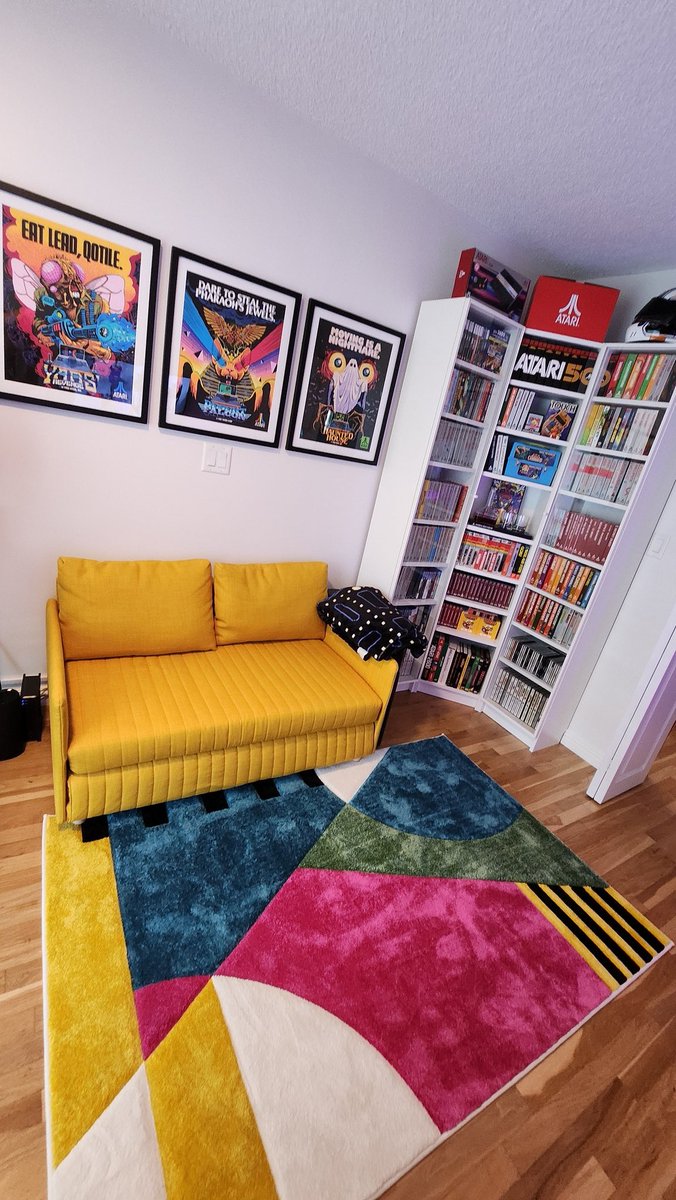 Ridiculous rug achievement acquired. #Atari #shelfiesaturday