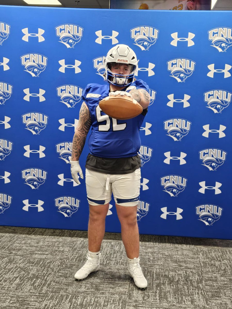 Would like to thank <a href="/cnu_football/">CNU Football</a> for having me down on my official visit this weekend, had an amazing time!!! <a href="/coachpcrowley/">Paul Crowley</a> <a href="/runthetriple/">Matt McLeod</a> <a href="/coachatsmith/">Alex Smith</a> <a href="/CoachSmitty25/">Craig Smith II</a> <a href="/indelible173/">Eli Wicklund</a>