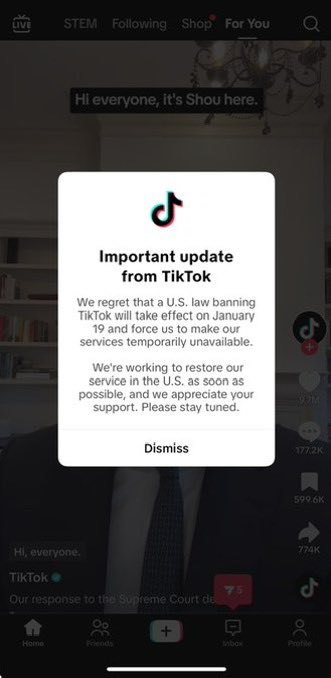 אין סמלי מזה שדווקא היום טיקטוק חדלה מלפעול בארה״ב (לפחות עד שטראמפ יציל אותה וידאג שהיא תירכש מידי הסינים). אחת החשיפות שאני הכי גאה בהן היתה החשיפה שלי בניו יורק טיימס ובפורבס איך מנגנוני הטיית תוכן אנטישמיים ורשת עובדים תומכי טרור הובילו לחסימה של סרטונים של משפחות החטופים