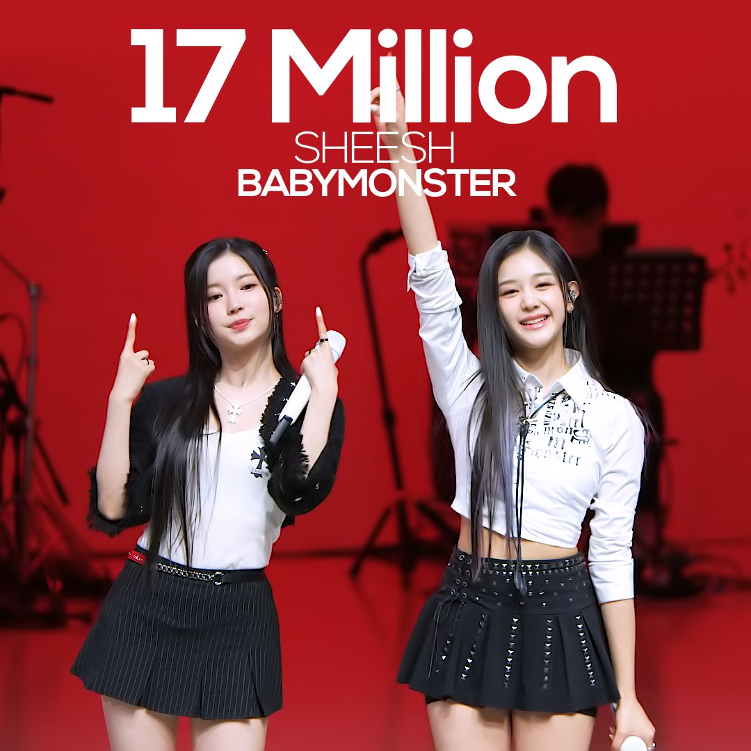 🎵BABYMONSTER "SHEESH" 1700만뷰 돌파🥳
youtu.be/FpOzMBwjSK0

베이비몬스터 "SHEESH" Over 17 Million Views🎉

#itsLive #BABYMONSTER #SHEESH #루카 #파리타 #아사 #아현 #라미 #로라 #치키타 #BABYMONS7ER #밴드 #KPOP #잇츠라이브