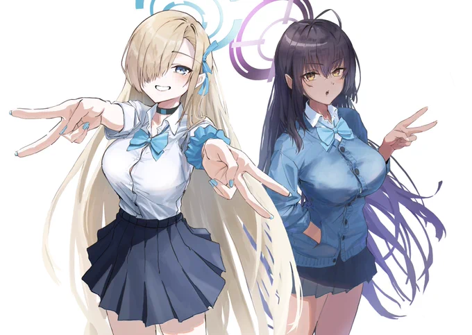 制服アスナ  カリン実装嬉しすぎる!#ブルアカ #BlueAchieve 
