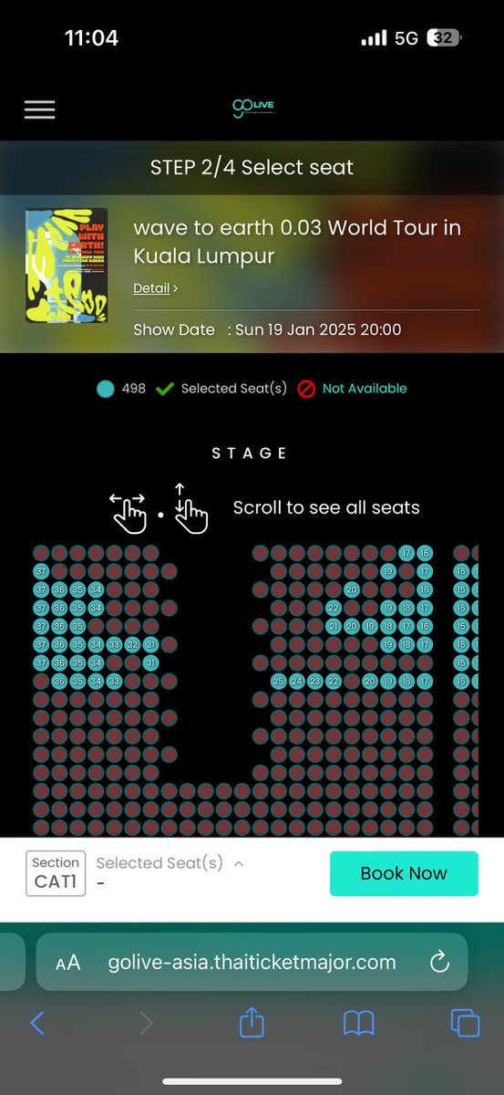 liyanarajaa's tweet photo. #WTS
wave to earth 0.03 World Tour in Kuala Lumpur 

1x CAT 1 (front, centre) 🎫
selling for cheaper than ori price

Reason: friend cant make it
DM if interested

#wavetoearth #wavetoearthinKL #playwithearth #wavetoearth003worldtour #w2e #KualaLumpur https://t.co/p1SA6sEtJs