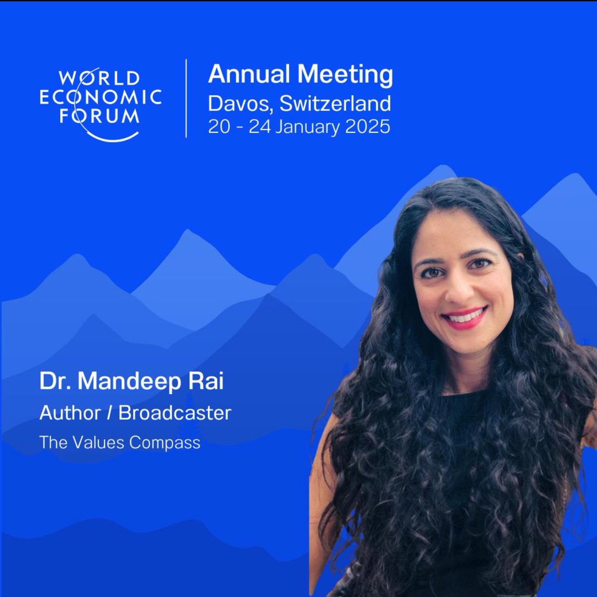 Excited to kick off the New Year by joining the World Economic Forum Annual Meeting in #Davos under the theme: Collaboration for the Intelligent Age!

#WEF25 #Davos2025 #TheValuesCompass