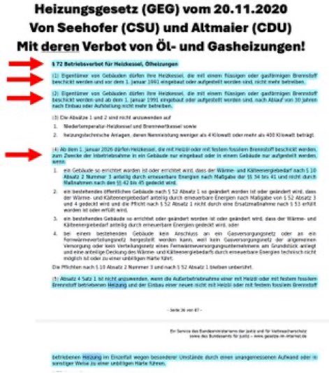 <a href="/cduxhain/">CDU Friedrichshain-Kreuzberg</a> Es gibt kein „Heizungsgesetz“ von Habeck. Es gibt das GEG von CDU/CSU, seit 2020 in Kraft. 

Habeck hat nur eine kleine Novelle geschrieben, noch dazu mit den EU-Inhalten, die in Brüssel von CDU/CSU vorgegeben waren. 

Die CDU schafft die Fördergelder ab! 
Die Pflichten bleiben.