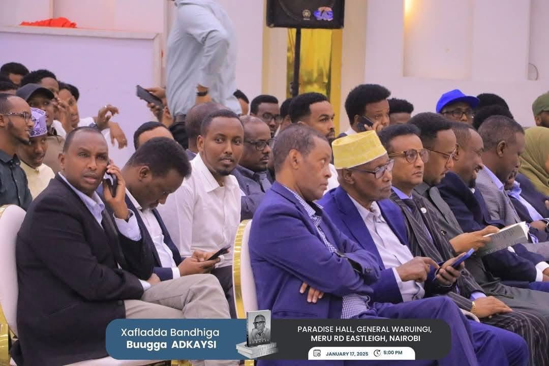 AAbdishakur's tweet photo. I am thankful for the words of encouragement and support expressed by the politicians, intellectuals, youth, and women who attended the Adkaysi book launch event in Nairobi. I would like to extend special thanks to the Aw Jamac Cultural Center and the other individuals who took on the responsibility of organizing and ensuring the success of the event.
