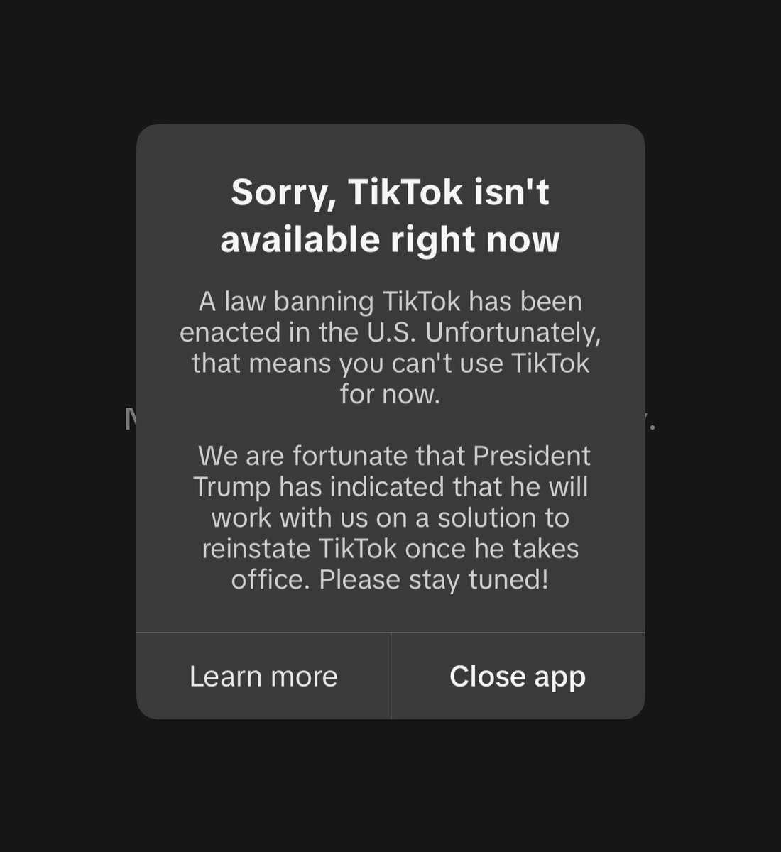 This one’s pretty sad to me.. 🥺💔

Goodbye TikTok 

Thank you for allowing me to express myself both personally and professionally over the past 5 years 🫡🍻
