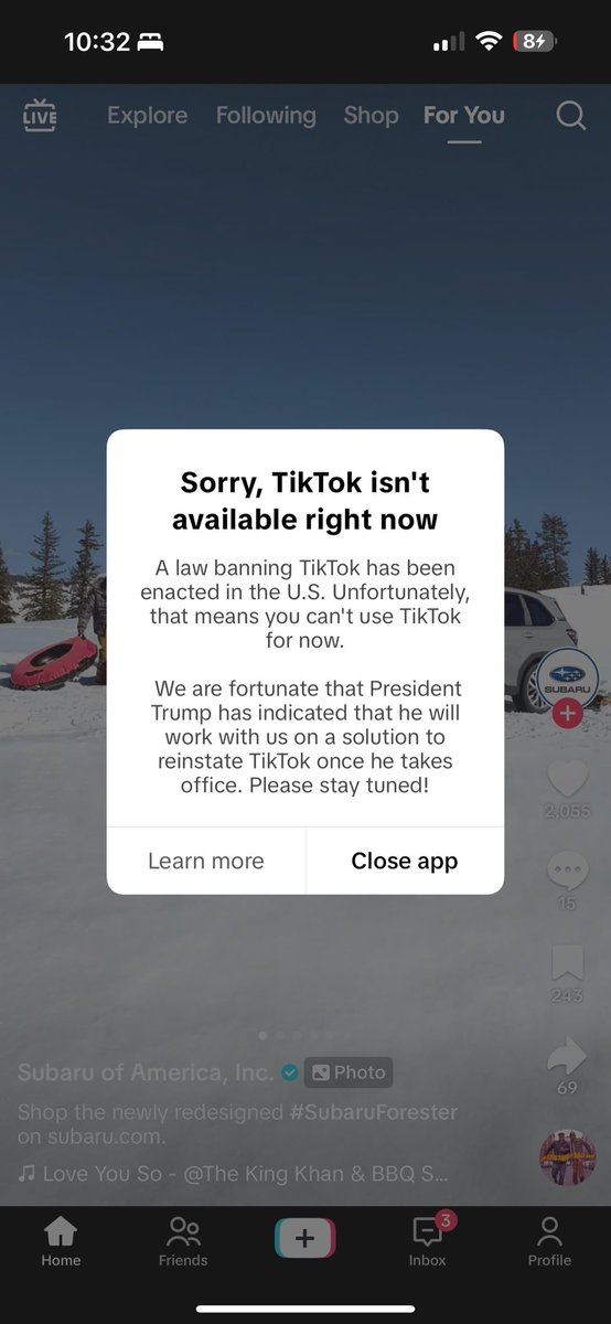 ThaRealDnell's tweet photo. This is wild it ain’t even the 18th yet and I can’t watch no videos 🥴🤦🏽‍♂️ #tiktokban #tiktok #thisiscrazy #blacktwitter https://t.co/rt1Yfb3IeL