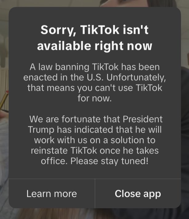 TikTok ya ha sido baneado de U.S
