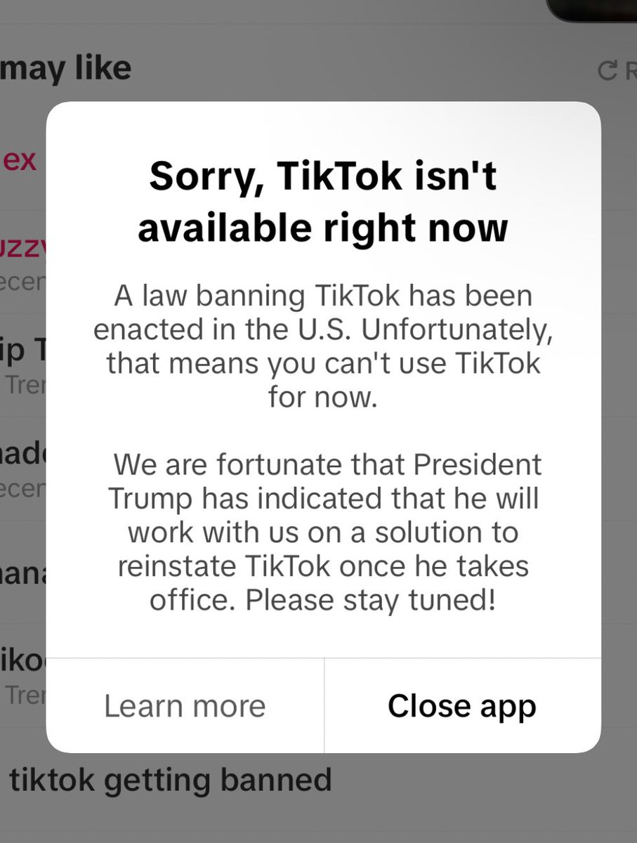 IT IS NOT EVEN THE 19TH YET AND TIKTOK IS BANNED NO BRO
