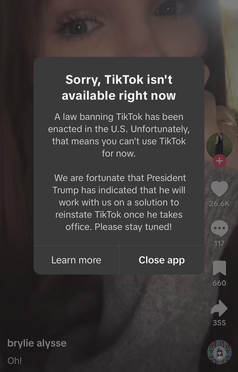 And TikTok is banned 😵‍💫💔