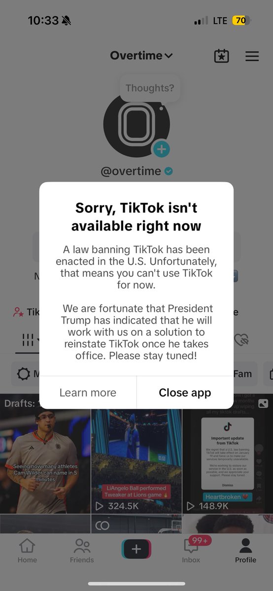 overtime's tweet photo. THEY BANNED IT EARLY 😭😭 https://t.co/6Om9sviNF1
