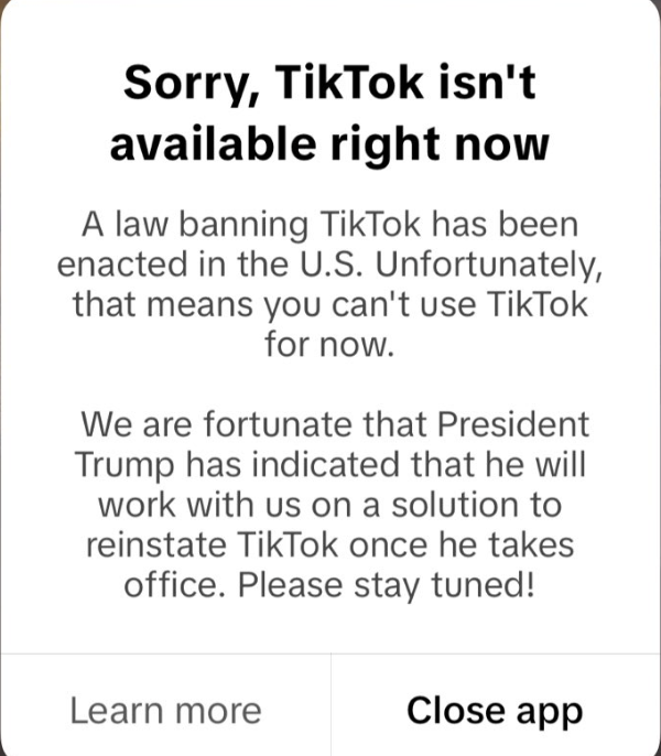 chartdata's tweet photo. TikTok has officially gone down for users in the US. https://t.co/PcKzSqZVyE