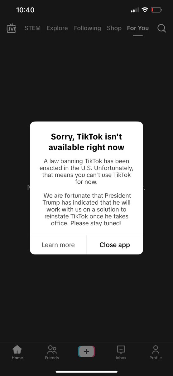 Well… bye? #tiktokdown