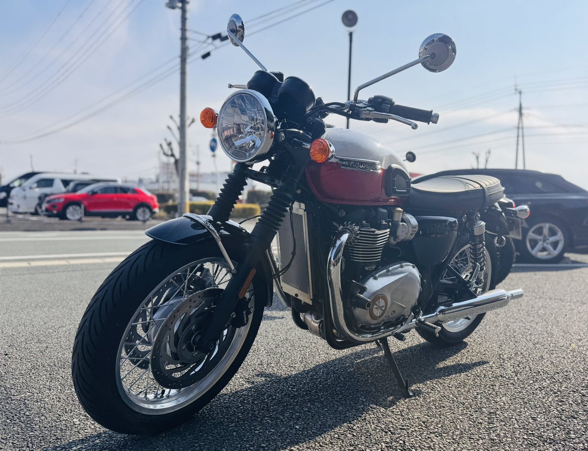 triumphkumamoto's tweet photo. IGNINEよりラジエーターガード完成しました^_^

BONNEBILLEシリーズとSPEED400,
SCRAMBLER400X対応になります！
絶賛発売中ですので是非ご来店ください^_^
#トライアンフ
#ignine https://t.co/952S8CKQGs