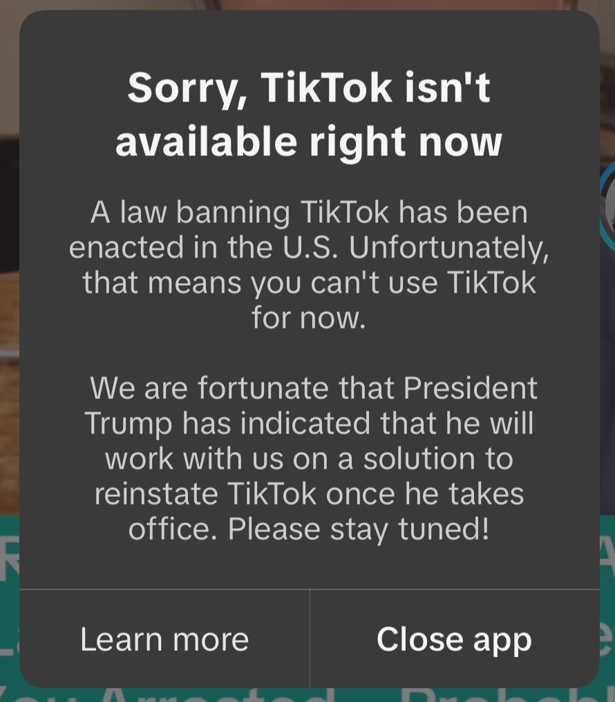 Thanking the man who started the Ban TikTok movement is disgusting.