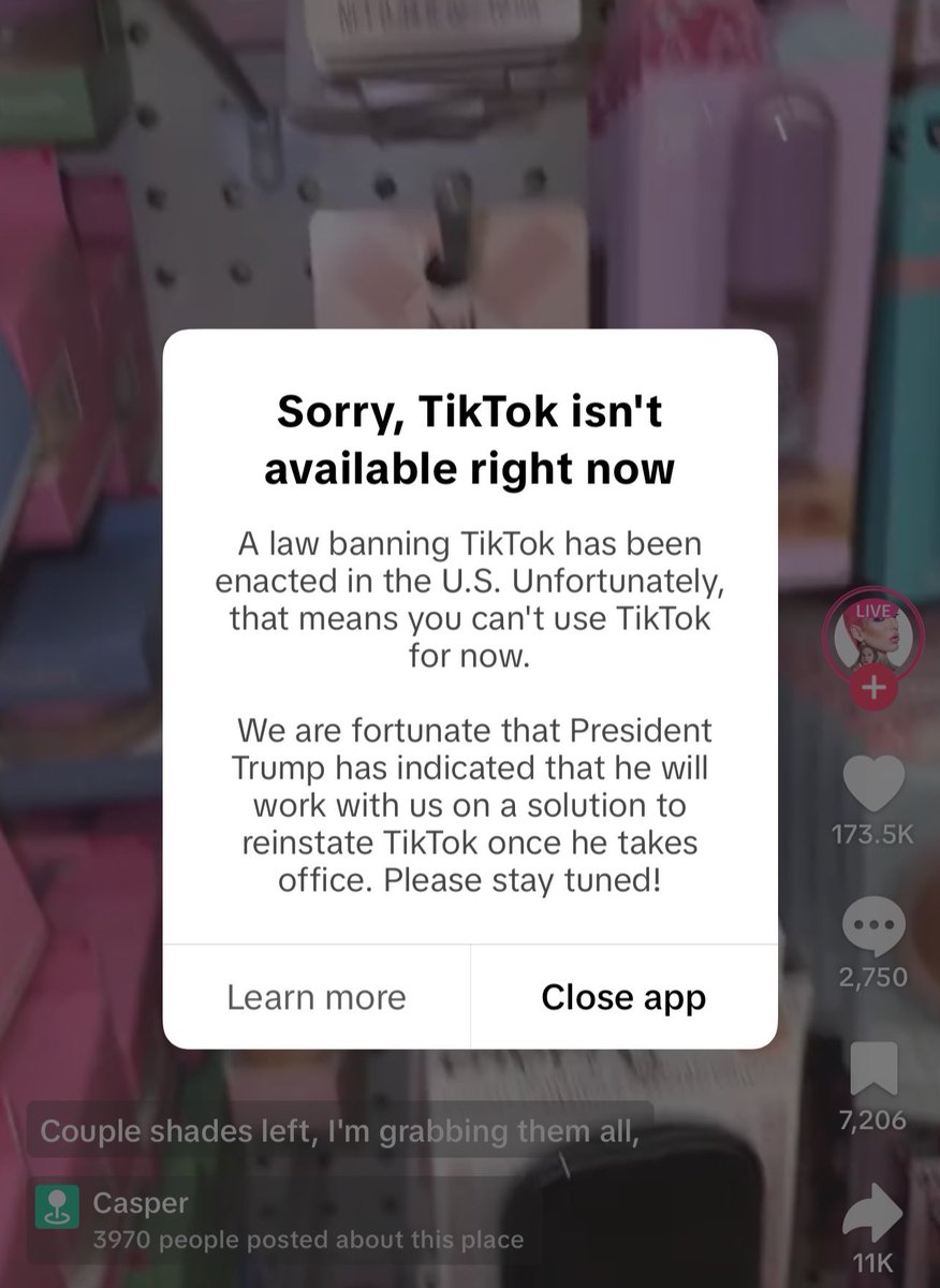 #TikTok is gone! #tiktokban