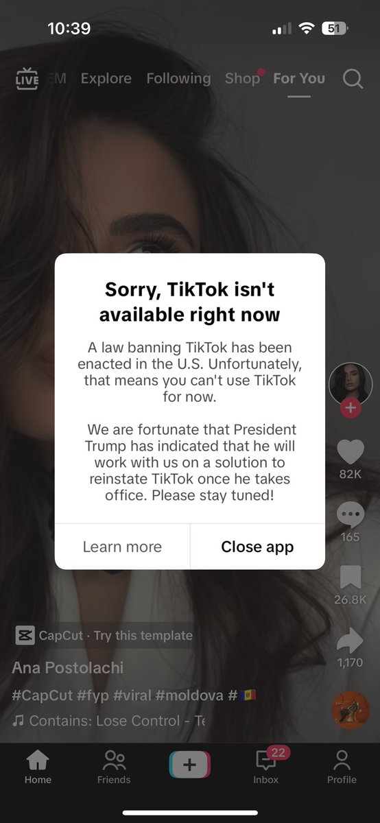 InfamousJay's tweet photo. Well here we are I’m not ok #tiktokban https://t.co/NV4WVdQk4M