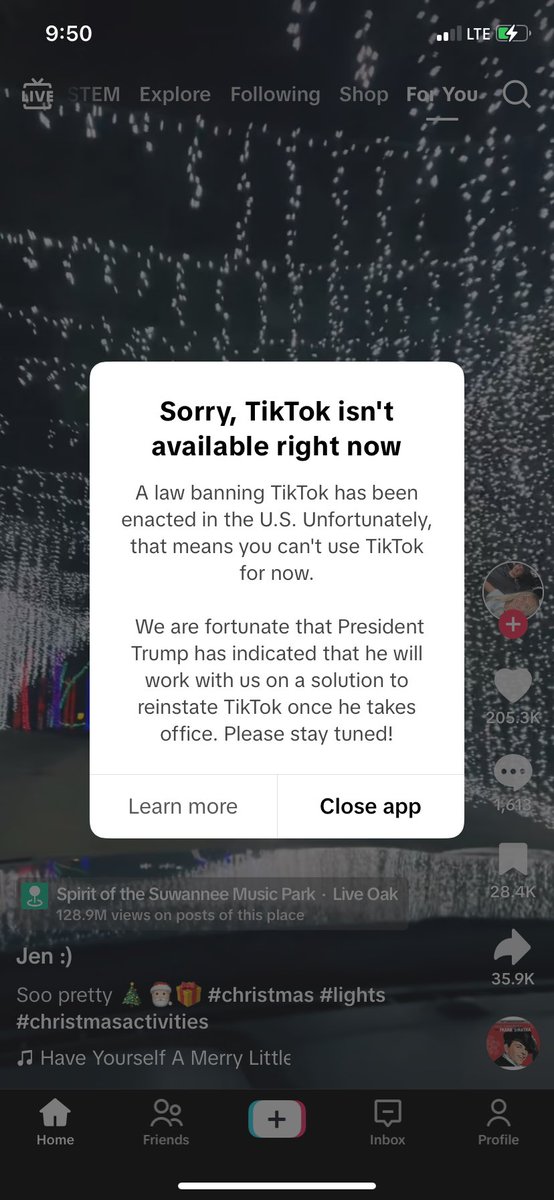MaygaSpunky's tweet photo. TikTok is officially banned until Trump the savior comes on board.🤣🤣
#StopTheMaddness https://t.co/q0aqo2pSBk