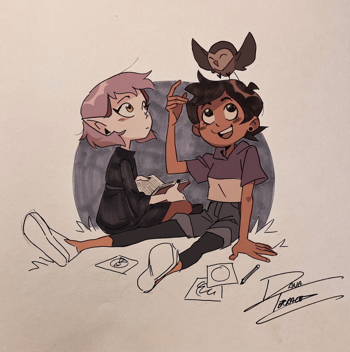 lalala i colored it #theowlhouse