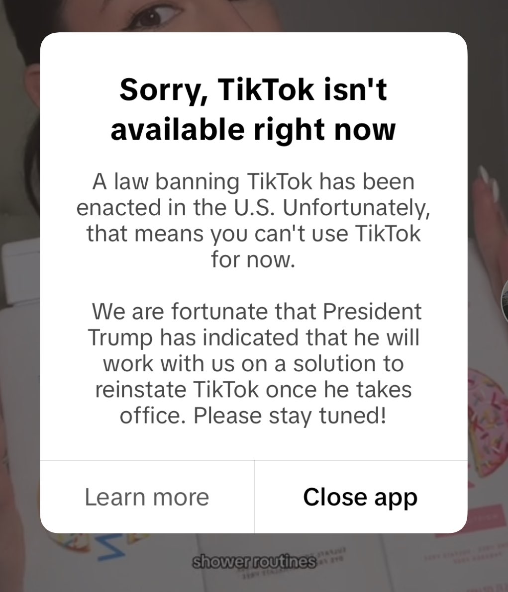 And so it begins. #RIPtiktok