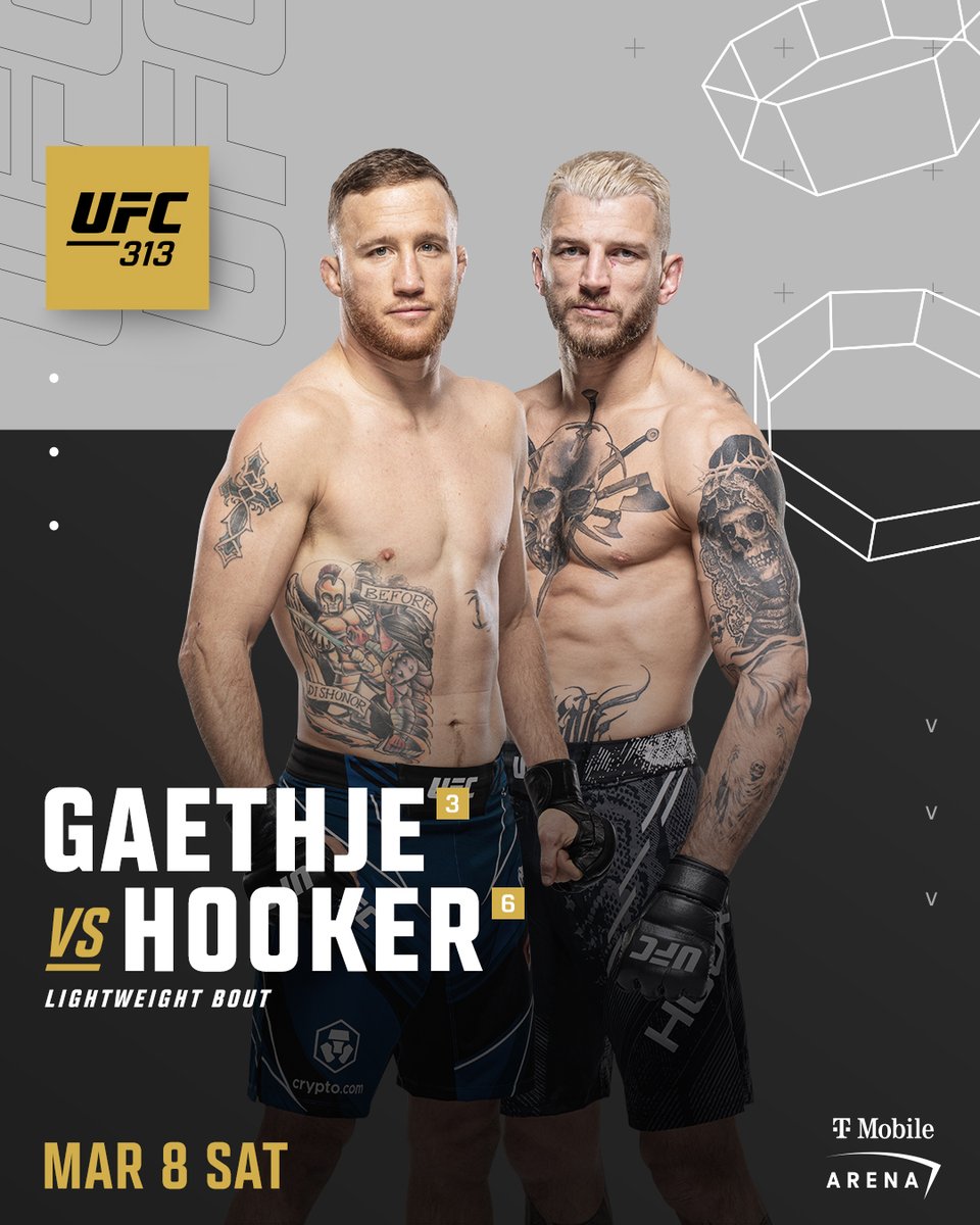 UFC (@ufc) on Twitter photo COMING TO YOU SOON IN LAS VEGAS AT #UFC313 🤩
<a href="/AlexPereiraUFC/">Alex "Poatan" Pereira</a> vs <a href="/AnkalaevM/">Muhammad big ANK Ankalaev</a>
<a href="/Justin_Gaethje/">Justin Gaethje 🇺🇸</a> vs @DanTheHangman COMING TO YOU SOON IN LAS VEGAS AT #UFC313 🤩
<a href="/AlexPereiraUFC/">Alex "Poatan" Pereira</a> vs <a href="/AnkalaevM/">Muhammad big ANK Ankalaev</a>
<a href="/Justin_Gaethje/">Justin Gaethje 🇺🇸</a> vs @DanTheHangman