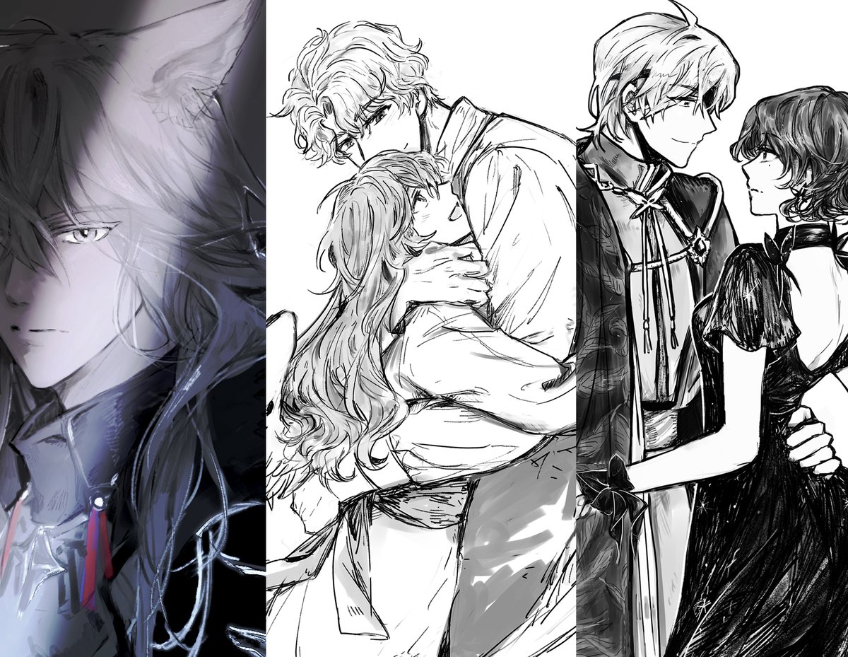 #커미션 #RT부탁🙏
백수 기념 흑백로그/캐릭터/두상 커미션 열었슴다 
많관부~!  

신청👉kre.pe/MKVD 
문의👉open.kakao.com/o/sGVHDnbh