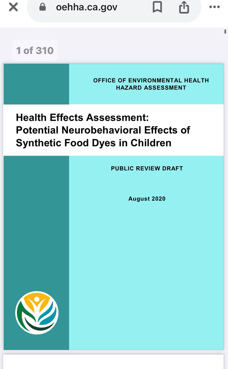 RobinEnochs's tweet image. Comprehensive Assessment on #FoodDye
oehha.ca.gov/media/download…
