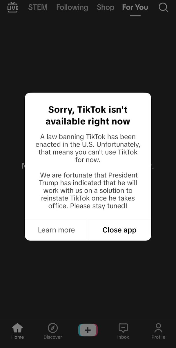 banprooftae's tweet image. it’s official 😭 #byetiktok