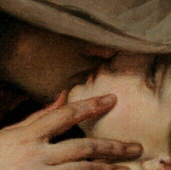 aDose_of_Art's tweet photo. The Kiss (Detail) by Francesco Hayez, 1859