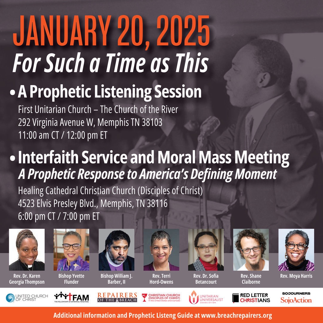 Our <a href="/RevDrBarber/">Rev. Dr. William J. Barber II</a> will be speaking in Memphis on Monday <a href="/BRepairers/">Repairers of the Breach</a> tune in! #MLKDay #mlkday2025
