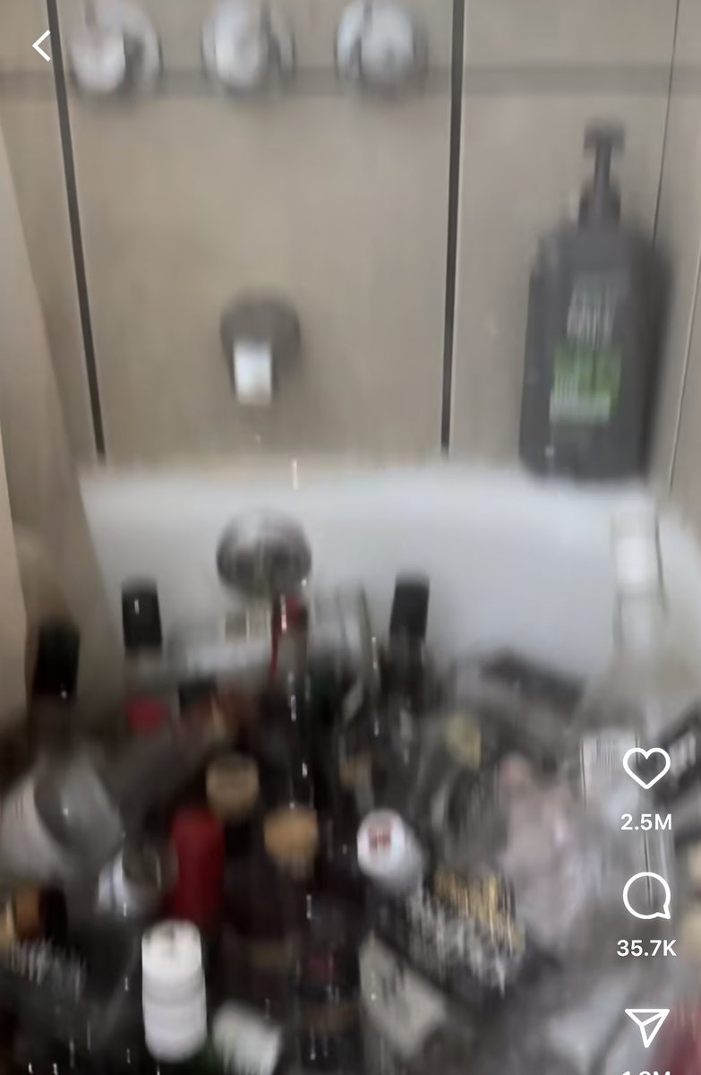 highspencerr's tweet photo. went on reels and this person is showering with massive amounts of alcohol… maybe i can get behind this https://t.co/3uIlnuPSsD