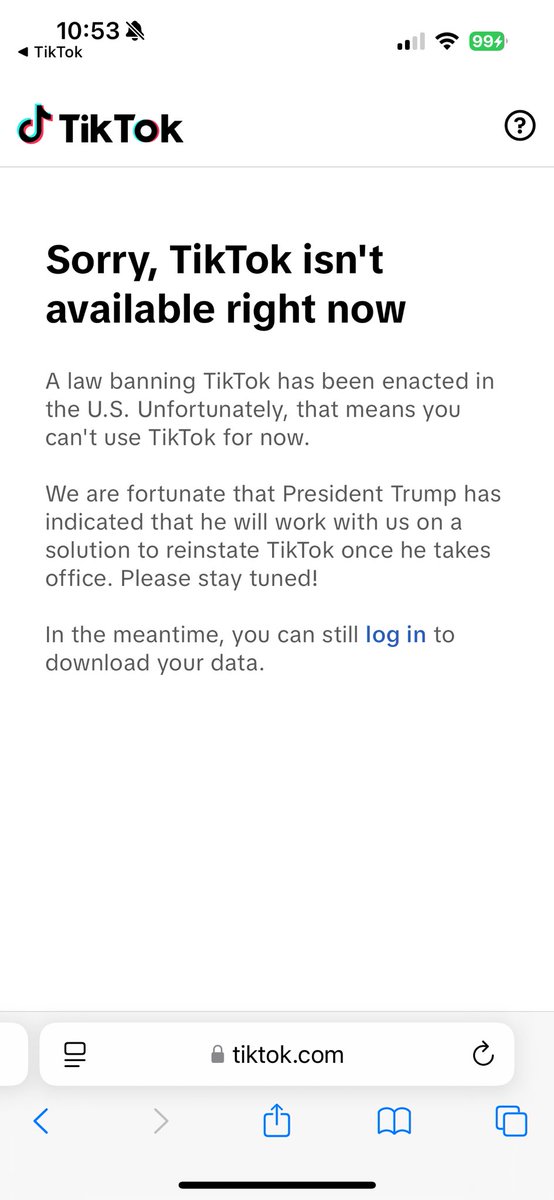 I was literally in the middle of watching Jools LeBron when TikTok went dark. Very disappointed. Very salty. But I’m not like you girls, I don’t beg Trump for favors.