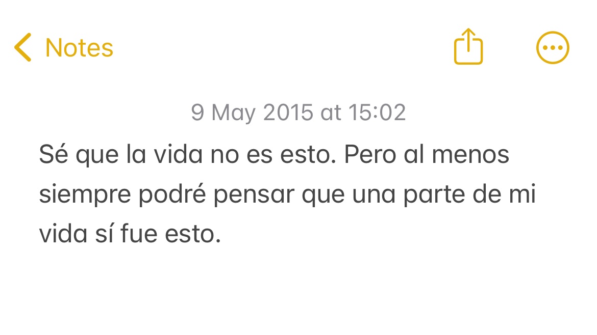 CarlaMourinho's tweet image. Acabo de encontrar esta nota del primer año en el que me fui a estudiar y vivir en otro país.