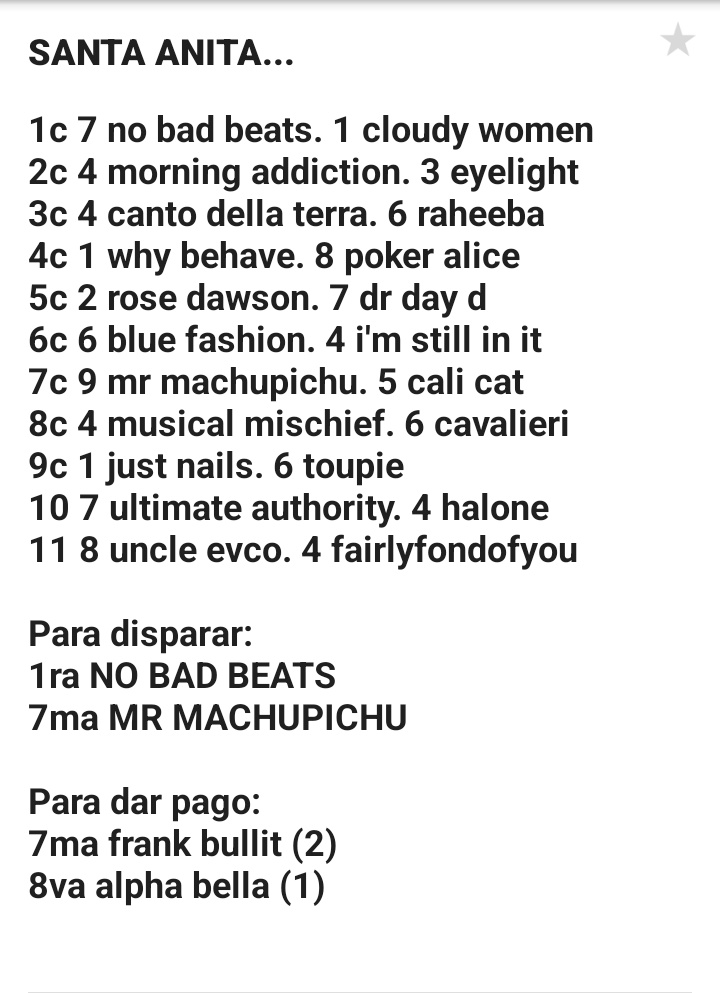 <a href="/marrpacheco/">rafael pacheco</a> 
Vistazo preliminar para este domingo...