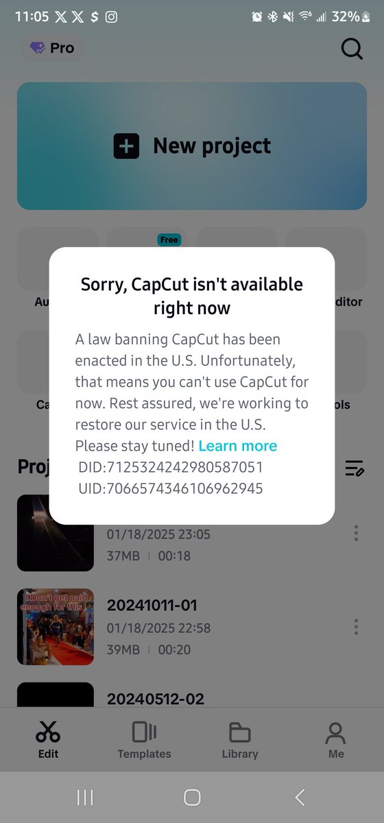 Kelsokoo77's tweet photo. And down goes #capcut  this is so stupid! https://t.co/JGwtqVpo6w