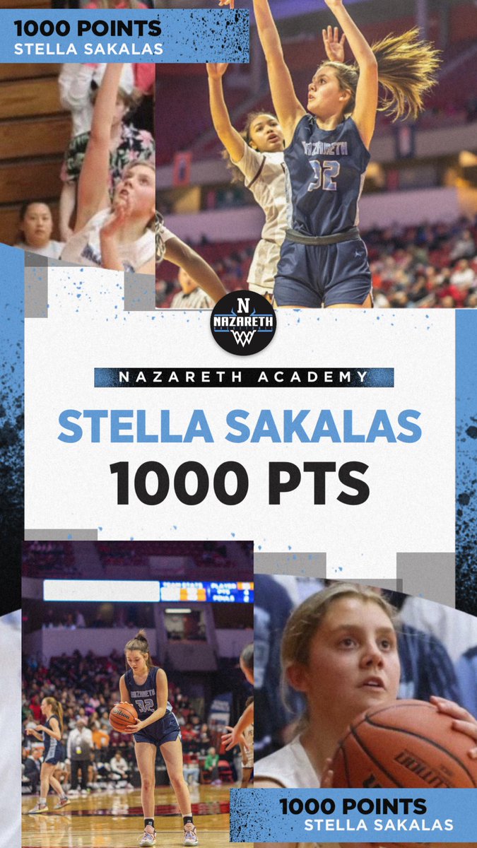 Nazareth GBB (@nazarethgbb) on Twitter photo Congratulations to Junior Captain <a href="/SakalasStella/">Stella Sakalas</a> on scoring her 1000th point tonight! Proud of you and this awesome accomplishment. #WhyNotUs Congratulations to Junior Captain <a href="/SakalasStella/">Stella Sakalas</a> on scoring her 1000th point tonight! Proud of you and this awesome accomplishment. #WhyNotUs