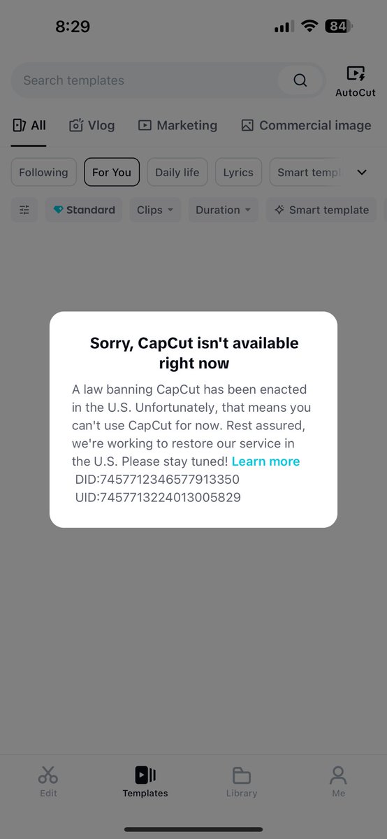 SanchezOBS27559's tweet image. Thought it was just TikTok 🤦‍♂️ #tiktokban #CapCutban