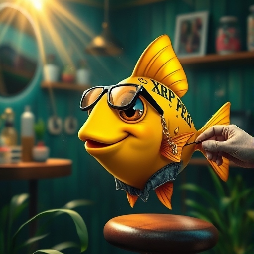 Jojo’s loyalty is INKED 🖋️🐠. Got the XRP tattoo just to show he is all-in! 💰#XRPForLife #JojoCoin #CryptoTats