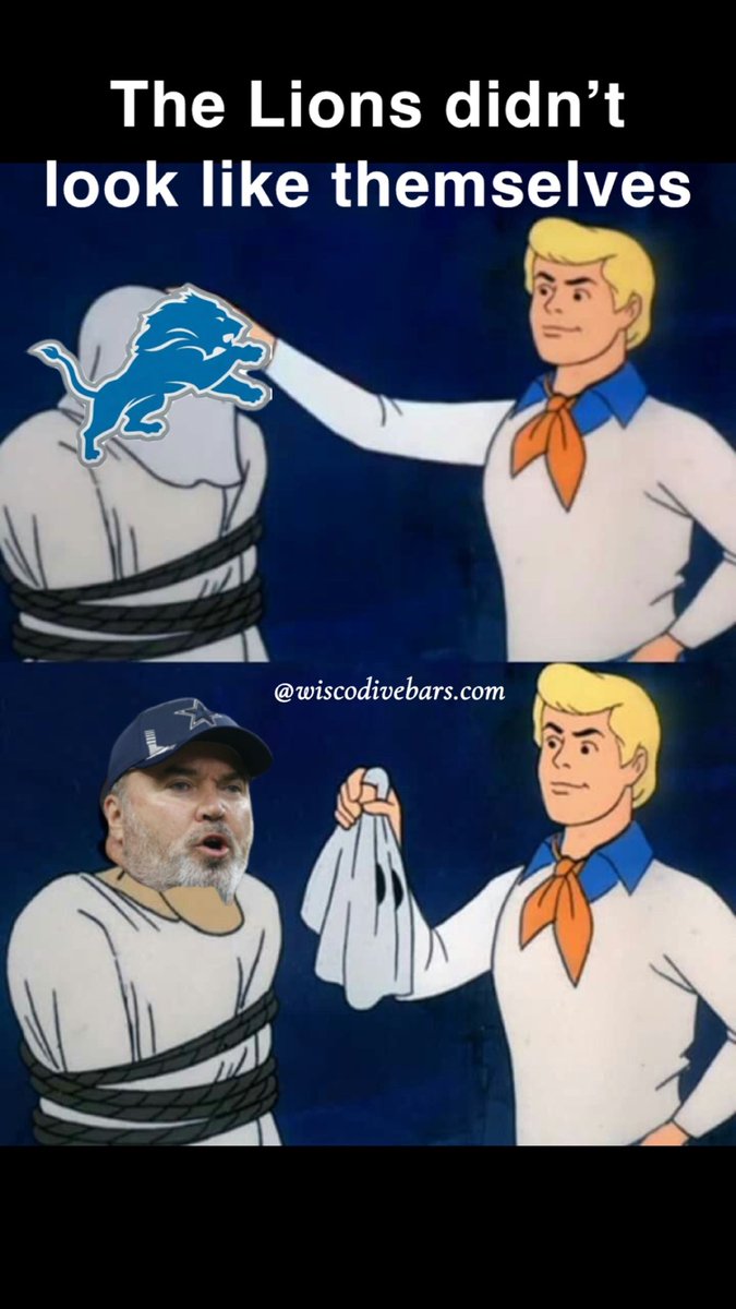 wiscodivebars's tweet photo. Same old Lions #nfl #Playoffs #DetroitLions #losers #fake #funnymemes #meme https://t.co/S5HjRGfe5i