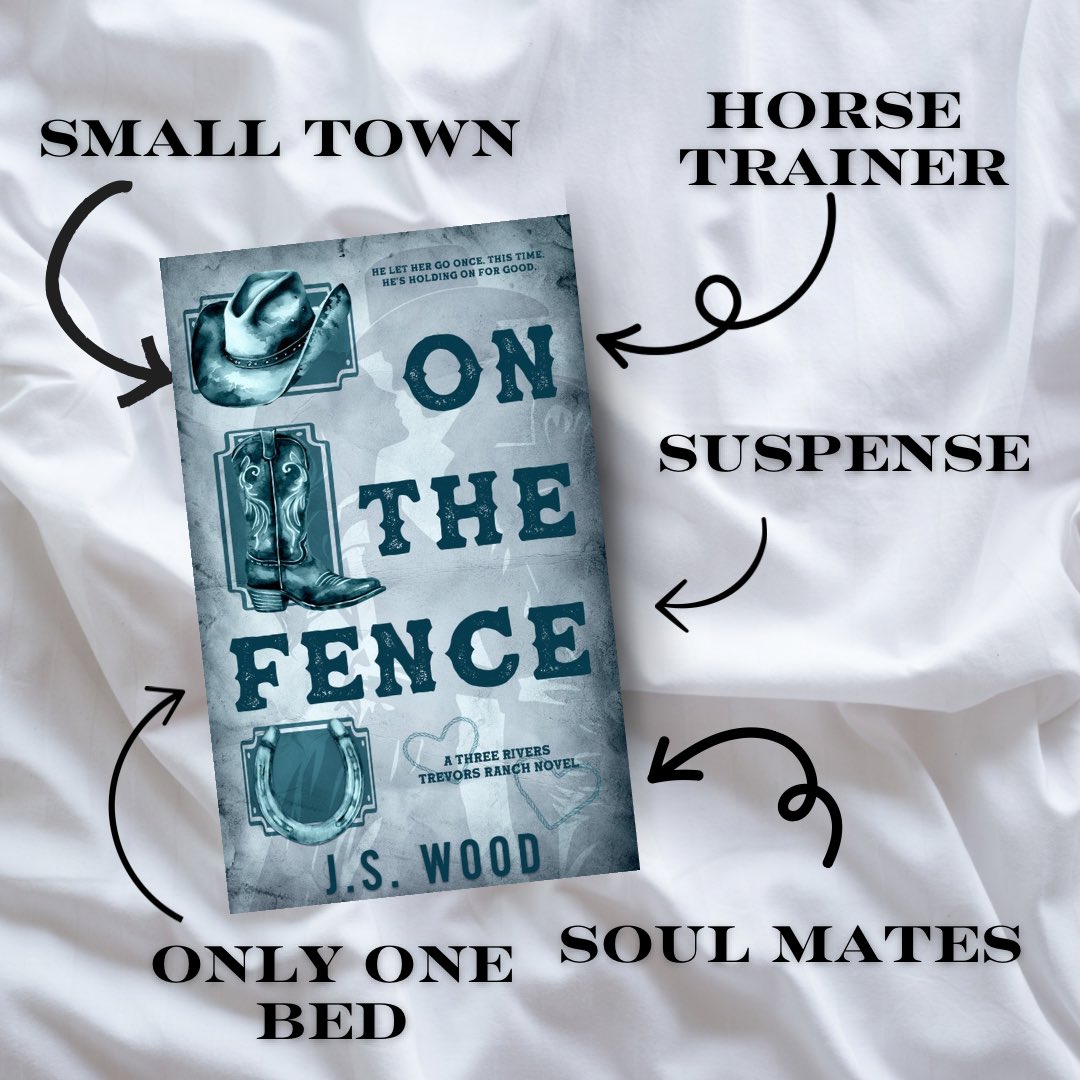 On The Fence by J.S. Wood
{a second chance cowboy romance}
Published by Love N Books Press! 

January 28th! ✨ I’m so excited for everyone to read this one!