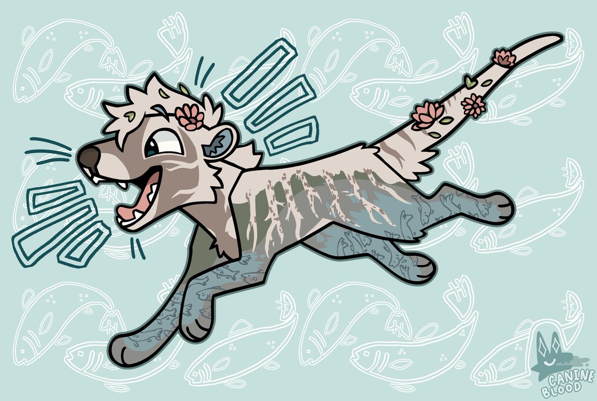 CANlNEBLOOD's tweet photo. 𓆝 𓆟 𓆞 𓆟 𓆝

Some more art of my new fella from @waywardweasel!! I’ve decided on the name “Shoal” https://t.co/2KmDCvtda8