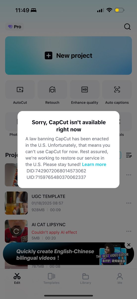 AidaSeisenbek's tweet image. So where do I edit my videos now? 😭😭😭  I will miss tik tok. #tiktokban #capcutban