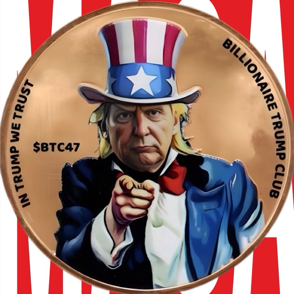 BTC47th's tweet image. Calling all trump supporters and degens. Are you ready???? The launch of $BTC47 is incoming! We want you to join the Billionaire Trump Club today. #BTC47 #Trump2025 $trump #TRUMPOFFICIAL #TrumpEffect