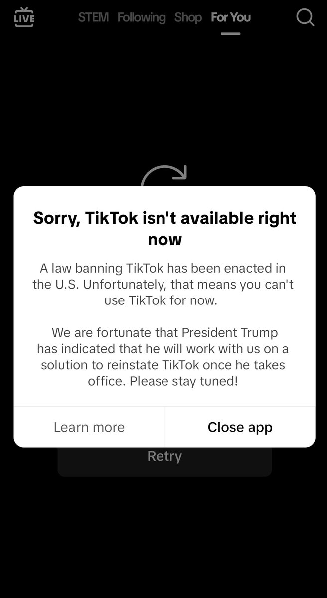 temperedmyla's tweet photo. Wowww RIP tiktok 😂😭 I kept saying I would believe it when I saw it... https://t.co/J7fEoYVE1a