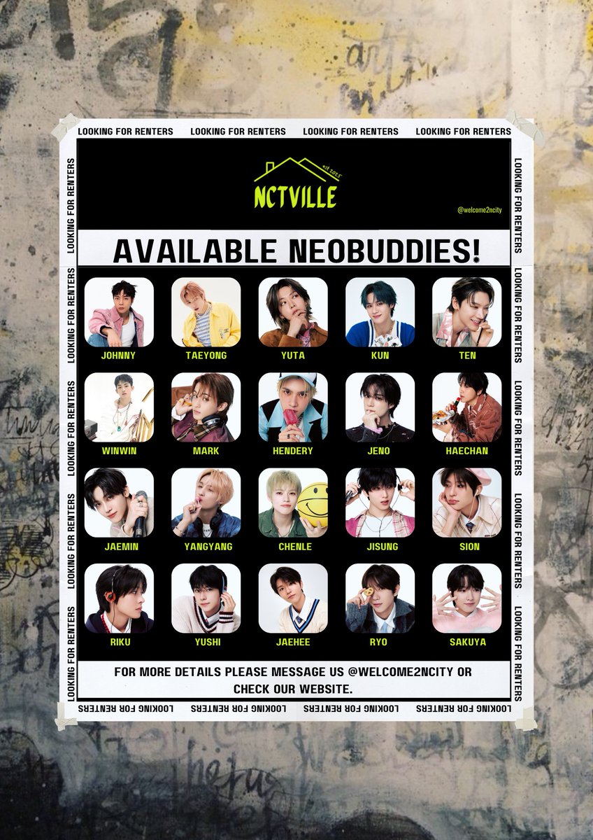 welcome2ncity's tweet image. ㅤ
ㅤㅤ
                         NCTVILLE is
                         now ACCEPTING.

              Website:
                 nctiville.my.canva.site 

              Residency Form: 
                 forms.gle/sfX2niwVeNbdMs…

ㅤ