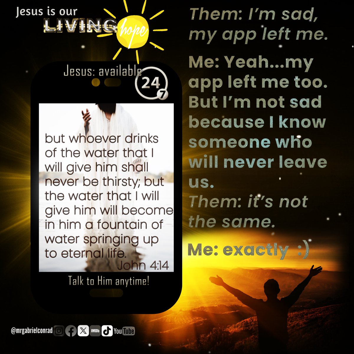 No app can replace the eternal connection found in Jesus❤️
#TikTok #tiktokban #tiktokusa #tiktokus